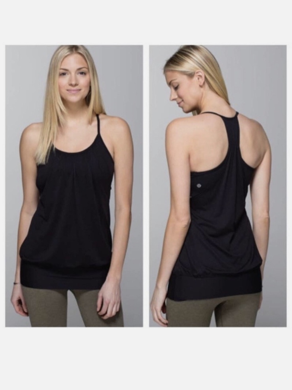 lululemon athletica Black Racerback Tank - Women's